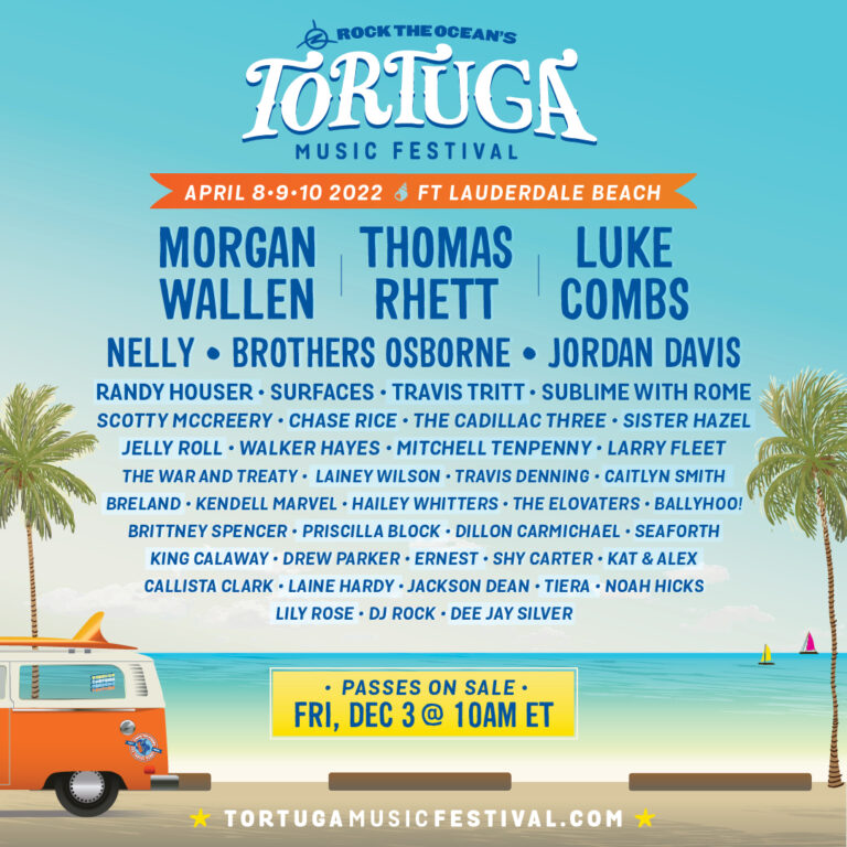 Tortuga Music Festival Announces 2022 Lineup South Florida Country Music