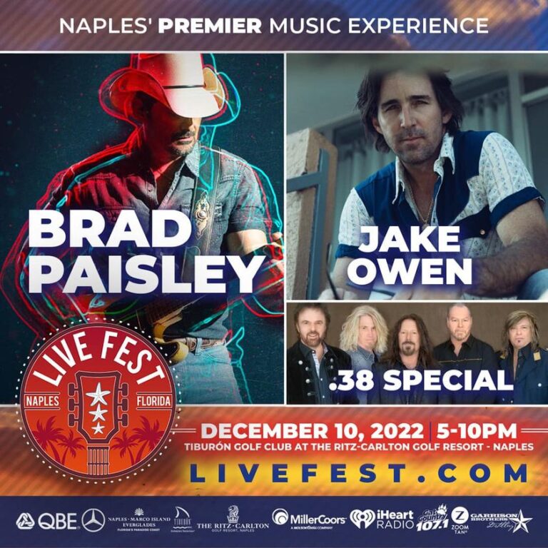 Brad Paisley, Jake Owen, and .38 Special at Live Fest Naples South