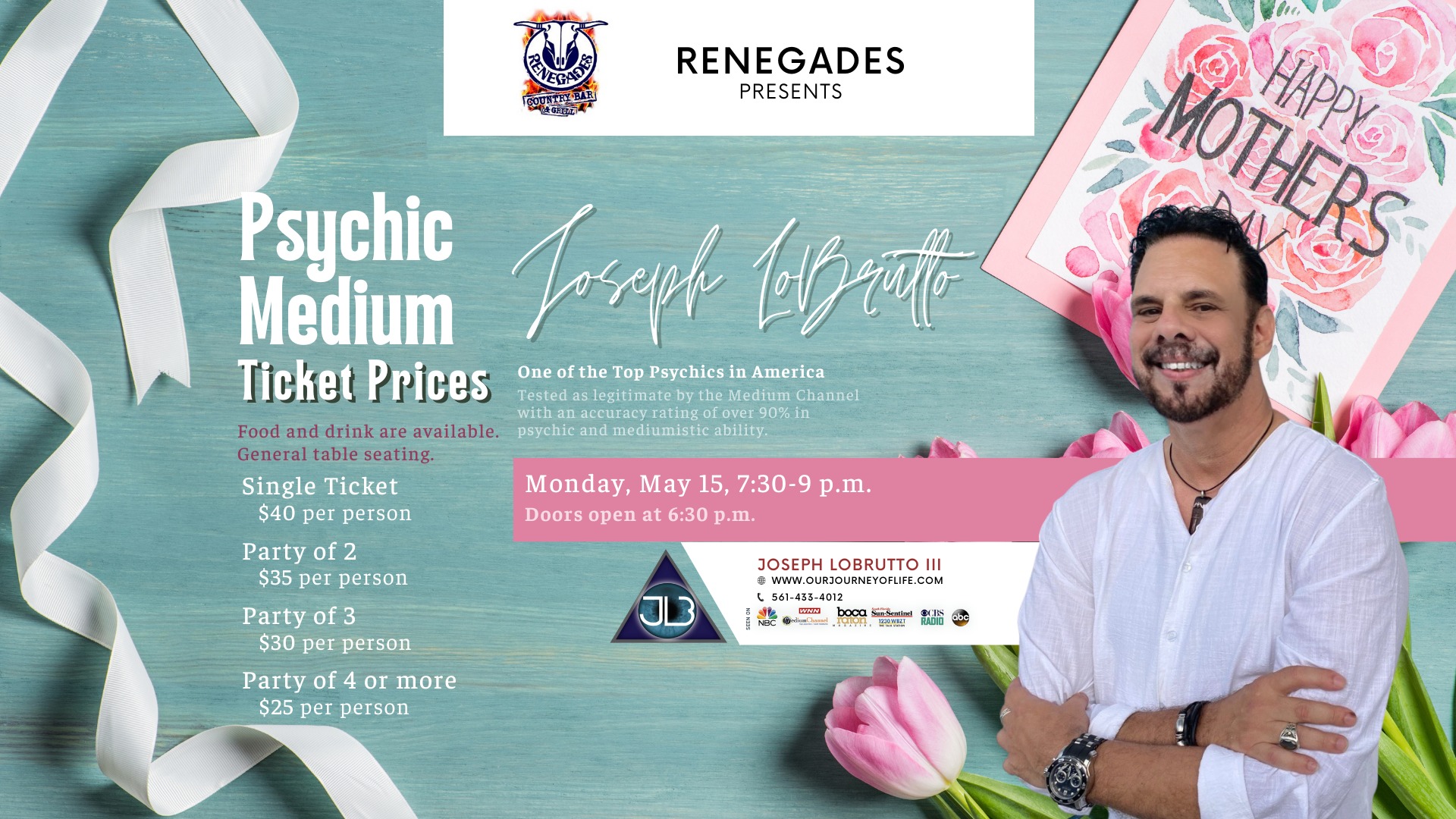 Psychic Medium at Renegades - West Palm Beach