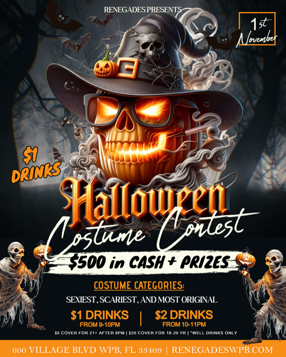 Halloween Costume Contest at Renegades - West Palm Beach