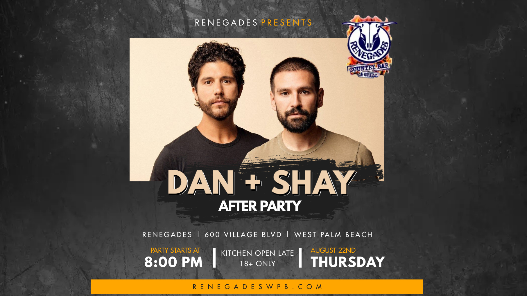 Dan + Shay After Party at Renegades - West Palm Beach