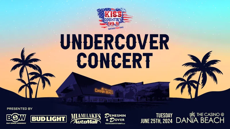 99.9 Kiss Country Undercover Concert - Dania Beach