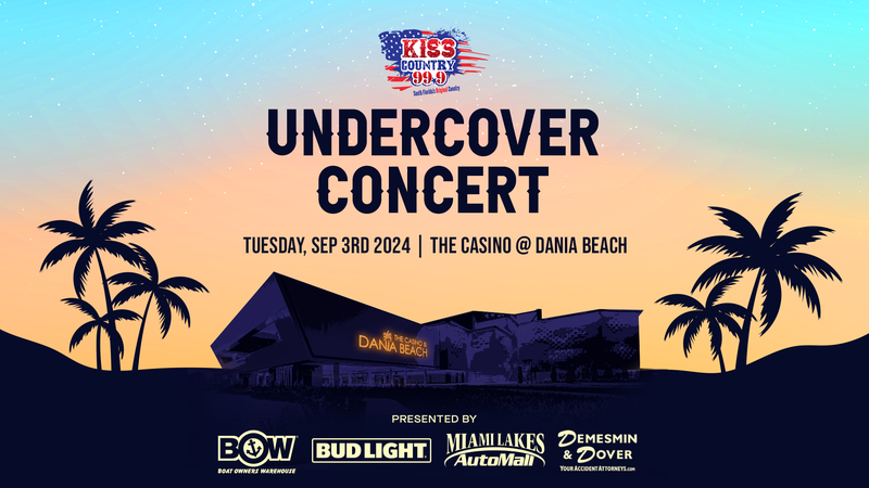 99.9 Kiss Country Undercover Concert - Dania Beach