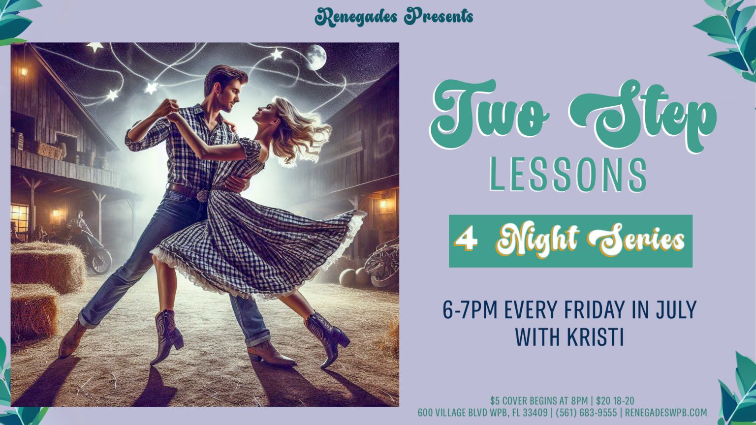 Two Step Lessons at Renegades - West Palm Beach