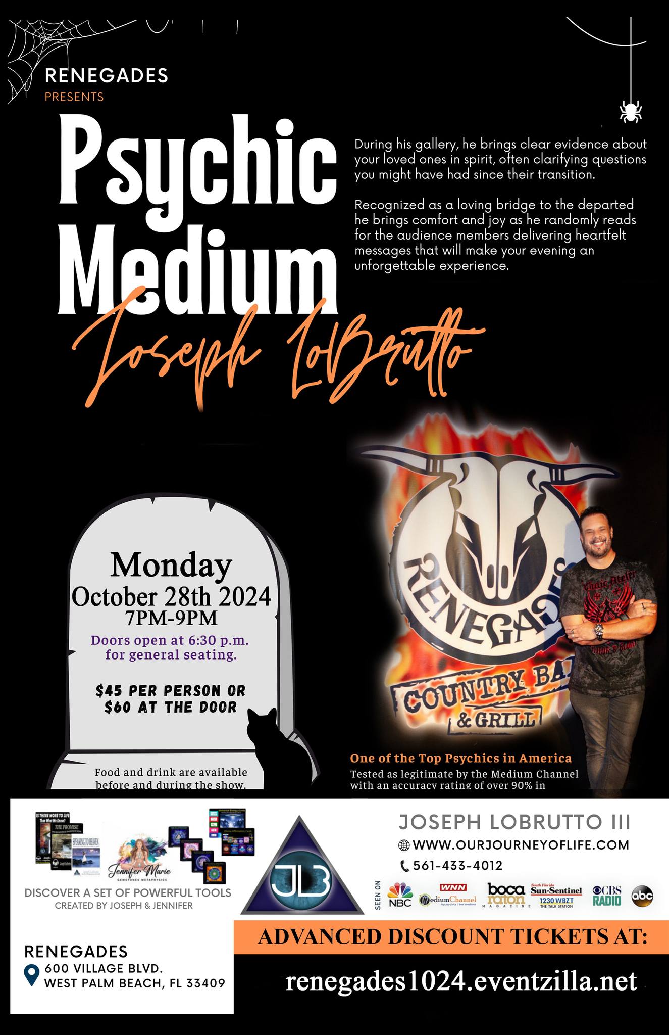 Psychic Medium Joseph LoBrutto at Renegades - West Palm Beach