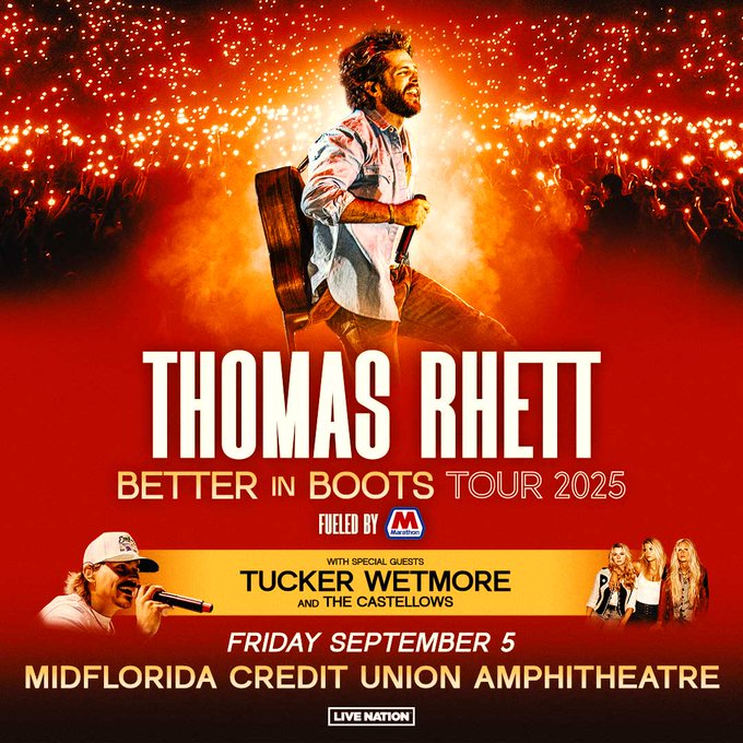 Thomas Rhett, Tucker Wetmore, The Castellows - Tampa