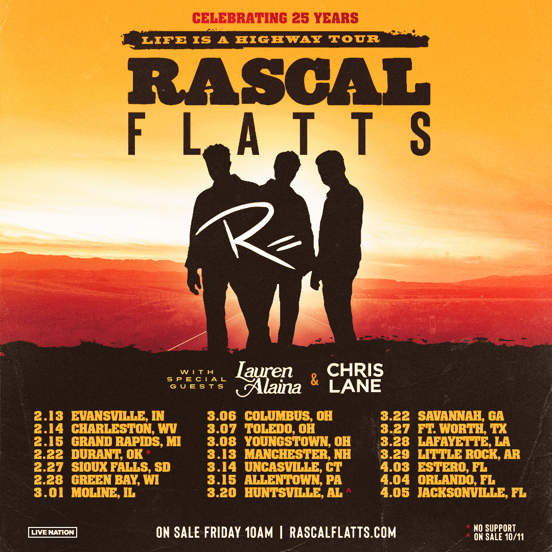 Rascal Flatts, Chris Lane, Lauren Alaina - Estero