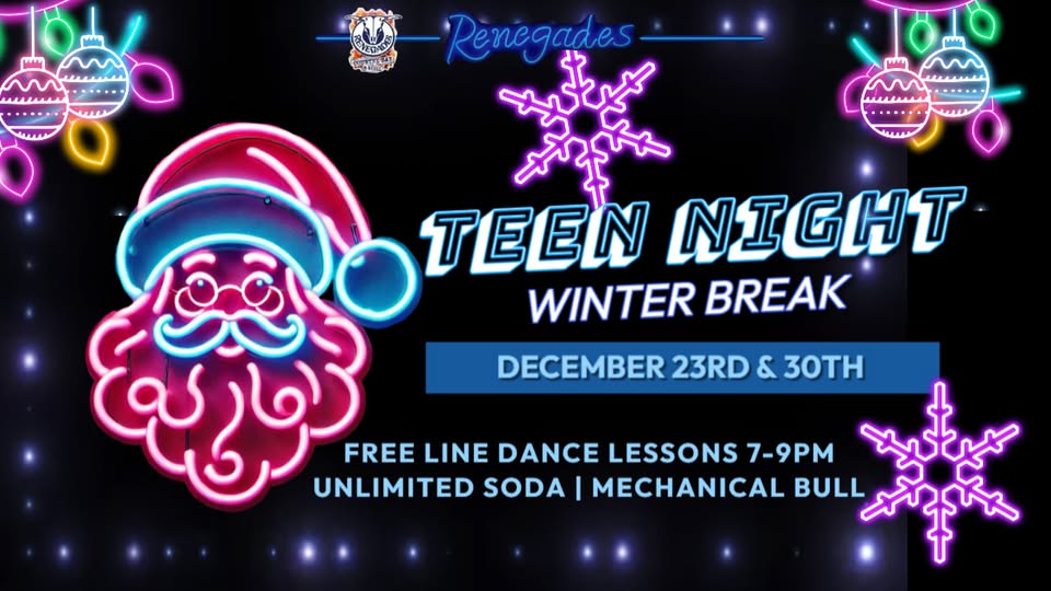 Teen Night Winter Break at Renegades - West Palm Beach